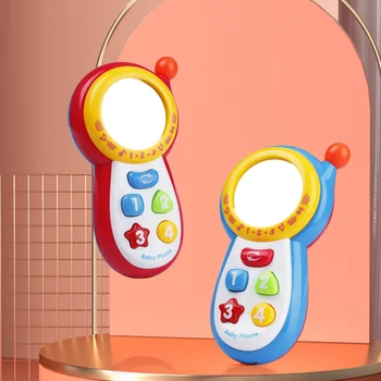 Pe Blue/ Red Baby Telefon Muzical De Jucarie Pentru Copii Jucarii Educative Pentru Sugari Telefon Mobil De Jucărie Pentru Copii De Învățare De Muzică Jucărie Mini Telefon