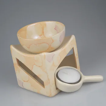 Ceramica Parfum Ulei Esențial Arzător Mare Capacitate De Colorat Cereale Aromoterapie Arzător De Uz Casnic Suport Lumanare Ulei Lampa Decor Acasă