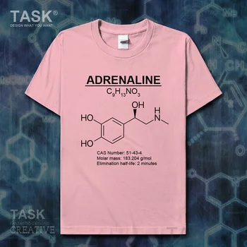 Adrenalina Formula Moleculară Chimie Subiect fanii de fitness haine cu maneci Scurte t-shirt, maieuri t shirt mens de Moda de vara 01