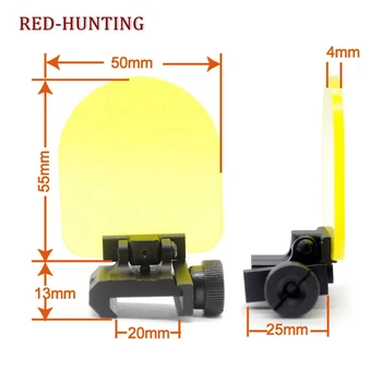Pistol Cu Aer Red Dot Sight Transparent Antiglonț Obiectiv Protector De Vânătoare, O Armă Cu Aer Vedere Obiectiv Protector