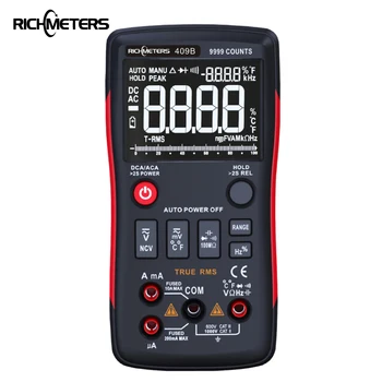 RM409B Multimetru Digital Buton 9999 Contează Cu Analog Bar Grafic AC/DC de Tensiune Ampermetru de Curent Ohm Auto/Manual