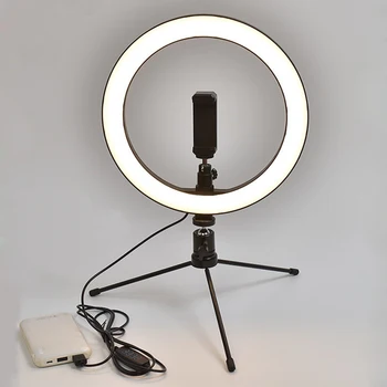 Birou de Masă Trepiede Selfie Flash de Lumină Inel Fotografice cu Suport de Telefon Suport Lampa Led Leneș Suport pentru Stream Live pe Youtube
