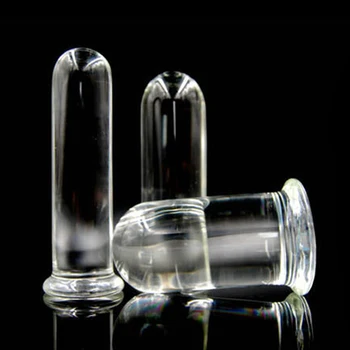 Crylinder Sticla Vibrator Mare Mare Mare Sticlărie Penis Crystal Anal Plug Femei Jucării Sexuale pentru Femei punctul G Stimulator Plăcere Bagheta