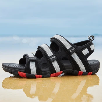 2021 Sandale De Vara Pentru Om Negru Pantofi De Apă Din Cauciuc Unic Sandale Brand Mare În Aer Liber Spotrs Adidas Școală De Băieți Pantofi