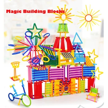300-1680pcs Asamblate Blocuri Baghetă Magică Smart Stick Magnetic Proiectant Constructii Set Jucarii Educative Pentru Copii