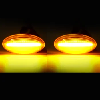 Pereche de LED-uri care Curge de poziție Laterale Repetor Lumina pentru Peugeot 307 206 207 407 107 Citroen C1 C2 C3 Xsara Rândul său, Luminile de Semnalizare Lampa