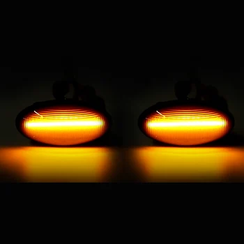 Pereche de LED-uri care Curge de poziție Laterale Repetor Lumina pentru Peugeot 307 206 207 407 107 Citroen C1 C2 C3 Xsara Rândul său, Luminile de Semnalizare Lampa