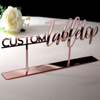 Masă Semn de Nunta Personalizate decor de Masă Personalizat Numele Caligrafie Hashtag în Picioare Gratuit Recepție Decor de Partid Eveniment