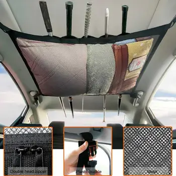 Mașină de Plasă de Buzunar de Depozitare Plafon Acoperiș Încărcătură în Portbagaj Interior Geanta Pentru Auto Container Universal Multifuncțional Accesorii