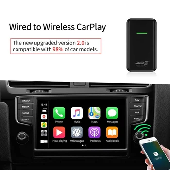 Carlinkit USB 2.0 Actualizare IOS 13 Apple CarPlay Wireless Auto Connect Pentru Masina OEM Original cu Fir CarPlay La Wireless Carplay Negru