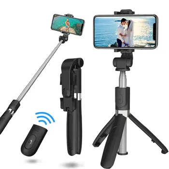 Mini Wireless Bluetooth Selfie Stick-Ul Pentru Iphone/Android/Huawei Pliabil Portabil Selfie Stick Declanșator De La Distanță Trepied Extensibil