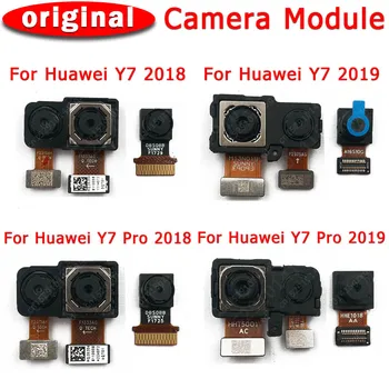 Originale Fata-Spate, Camera Din Spate Pentru Huawei Y7 Pro 2018 2019 Principale Cu Care Se Confruntă Camera Module Flex Înlocuire Piese De Schimb