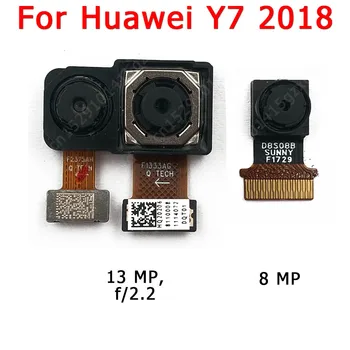 Originale Fata-Spate, Camera Din Spate Pentru Huawei Y7 Pro 2018 2019 Principale Cu Care Se Confruntă Camera Module Flex Înlocuire Piese De Schimb