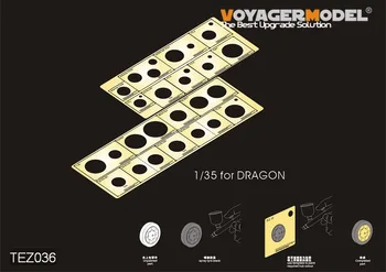 Voyager TEZ036 1/35 al doilea RĂZBOI mondial AFV Roțile Șablon Template-uri pentru kit Dragon