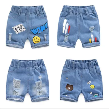 Baby Boy pantaloni Scurți de Blugi de Vară 2020 Băieții de Imprimare Denim de Bumbac Casual Copii Pantaloni scurți Pentru Copii Pantaloni 2-8Years Îmbrăcăminte