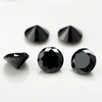 1~3mm Tăiat Rotund de Culoare Neagra Nano Negru Sintetice Pietre prețioase Pentru Bijuterii Piatra