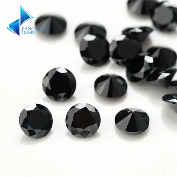 1~3mm Tăiat Rotund de Culoare Neagra Nano Negru Sintetice Pietre prețioase Pentru Bijuterii Piatra