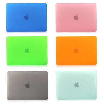 Mată de culoare solidă Caz Acoperire Greu Shell pentru Apple Macbook Air11 Air13 A1932 Pro Retina Atingeți Bara 12 13 15 Cauciucat Hard case