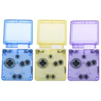 JCD Limpede Transparent Culoare Alb negru albastru Pin violet Pentru GameBoy Advance SP Shell Pentru GBA SP consola de Locuințe Acoperi Caz