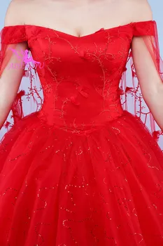 AIJINGYU 2021 fata Personalizate noi de vânzare fierbinte ieftine minge rochie de dantelă sus înapoi formale rochii de mireasa rochie de mireasa WK406