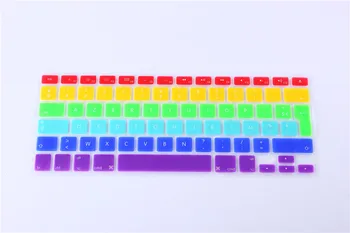 Pentru Apple macbook Air Pro Retina 13 15 17 de Protecție Autocolante AZERTY franceză Euro Rainbow keyboard cover Pentru mac book laptop Piele