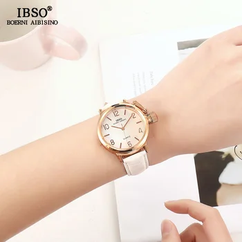 IBSO Brand de Înaltă Calitate Femei Clasic Quartz Curea din Piele Ceasuri Pentru Femei Încheietura Ceas Montre Femme