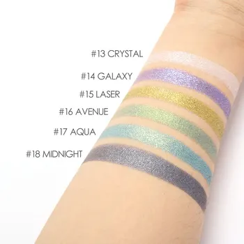 18 Culori cu Sclipici Metalic fard de Ochi Pudra Pigmenți Ușor să Poarte Shimmer Eye Shadow Pulbere De Focallure