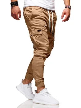 Mens Pantaloni Jogging pantaloni de Trening Casual sex Masculin Sport Multi-buzunar de Pantaloni Cargo Pantaloni