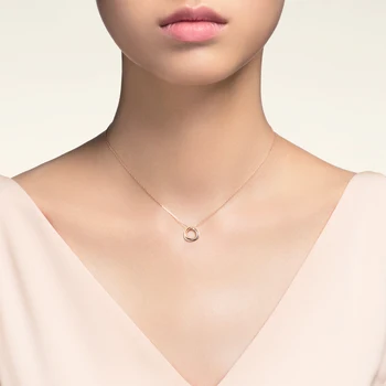 En-Gros De Oțel Titan Aur Placate Cu Argint Pandantiv Colier Pentru Femei Fete Cravată Collares Collier Colier Femei