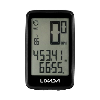 Lixada Wireless Calculator De Biciclete Biciclete Vitezometru Kilometraj Impermeabilă Ciclism Cronometru Ciclism Calculator Cronometru