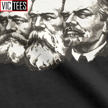 Bărbați T-Shirt Marx, Engels Și Lenin Sovietice UnionTshirt Vintage Din Bumbac Comunist, Comunismul Urss Tovarăși