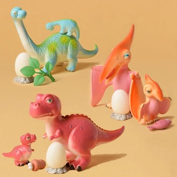 Simulat Modelul Dinozaur Jucărie Moale Lipici Mama Dinozaur Ou De Dinozaur Copii Puzzle Juca Părinte-Copil