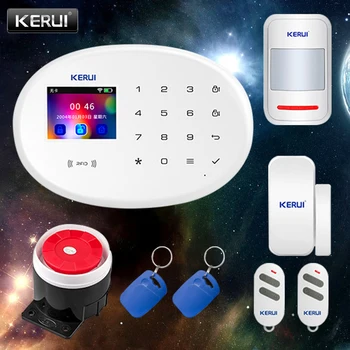KERUI W20 Wireless 2.4 inch Touch Panel de Control APP wifi GSM Home Securitate Alarmă Sistem Inteligent de Alarma Antiefractie Kit