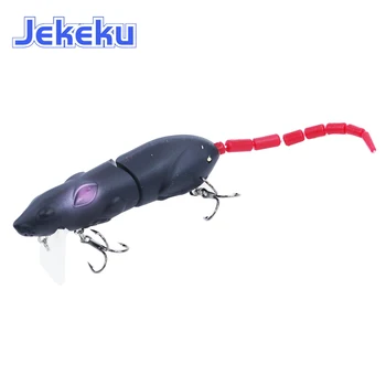 JEKEKU 1 buc Nou Artificială Mouse-ul Momeală de Pescuit din Plastic Rat Pescuit Multi-comun Momeală, Momeală de Pescuit cu Cârlige de Pescuit
