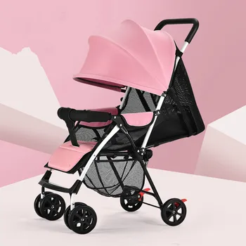 2020 ușor portabil copil cărucior poate sta minciună vară simplu de pliere carucior travel sisteme de BB cu patru roți umbrela carucior