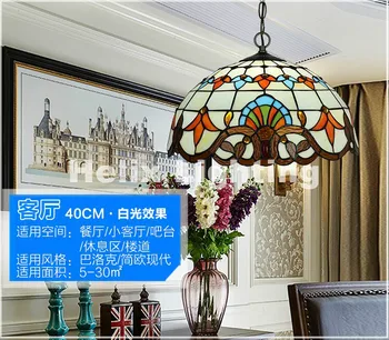 Nou stil European Tiffany Lumini Pandantiv Pandantiv Lămpi Sala de Mese E27 AC pentru acasă Interioară corp de Iluminat Transport Gratuit