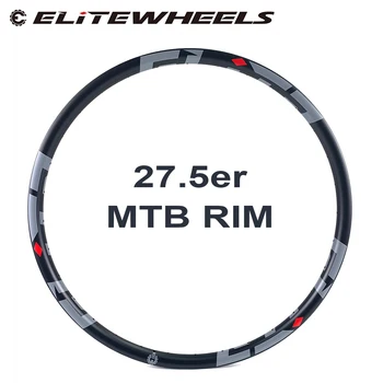 27.5 er DH/AM/XC/Enduro Mountain Bike Carbon Rim Hookless/Asimetrice Tubeless Ready Jante De MTB Roti 24/28/30/35/40/50mm Latime