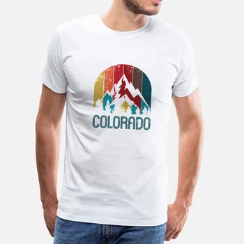 Casual Print T-shirt pentru Bărbați Moda de Vara cu Maneci Scurte O-gât de Bază Weekend Streetwear Sport Colorado Kawaii Grafic T Shirt de sex Masculin