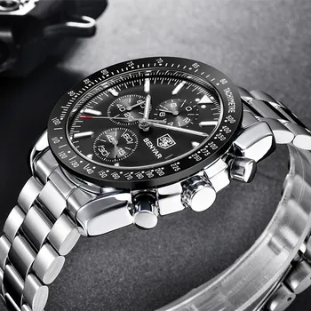 Ceasuri barbati BENYAR Moda Casual Plin de Oțel Cuarț de Brand de Top Ceas de Lux Bărbați Impermeabil Ceasuri Sport Ceas Relogio Masculino