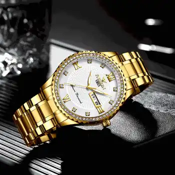 Cuarț Ceas de Lux pentru Bărbați ceasuri de Mînă FNGEEN Noi, Originale, Ceas Inoxidabil rezistent la apa Ceasuri Oameni de Afaceri Relogio Masculino Saati