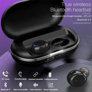 Bluetooth 5.0 Wirless căști de Anulare a Zgomotului Stereo Bass Wireless Sport Pavilioane Cu 2600mAH Power Bank baterie înlocuibilă