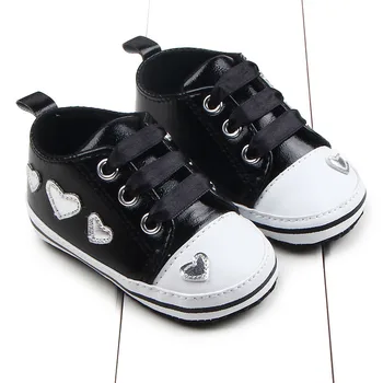Inima în Formă de Nou-născut Adidasi Copii fete Dantela-up Pantofi de Piele Activ Minunat Zapatos Bebe Pantofi de Copil Infantil Sapatos