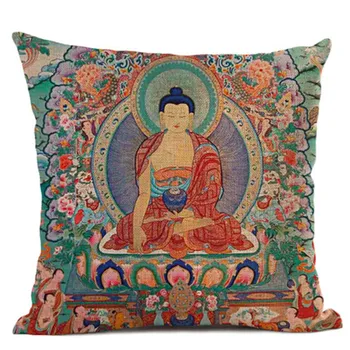 Buddha, Budismul Arta Decor Camera De Zi Decorative Pernă De Meditație Asia De Sud-Est Decor În Stil Pernele De Acoperire