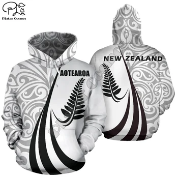 PLstar Cosmos Noua Zeelandă, Țara Maori din noua zeelandã Trib Tatuaj Simbol 3Dprint Bărbați/Femei NewFashion Harajuku Hanorace Pulover B-5