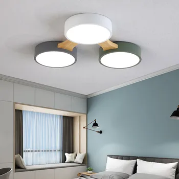 Ciling Modern De Lumină Lămpile Cu Led-Uri Pentru Dormitor Acasă Foaier, Camera De Zi Lumina Luminile Nordice Lumini Plafon Din Lemn De Bucatarie Lumini Plafon