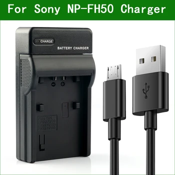 NP-FH50 NP FH50 aparat de Fotografiat USB Încărcător de Baterie pentru Sony DCR HC52 SR35 SR42 SR42E SR45E SR67 SR82 SR200 SX41 HDR-TG5E TG7 TG7E