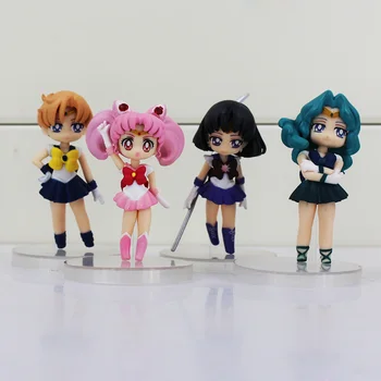 4styles Sailor Moon Cifre Tsukino Sailor Marte, Mercur, Jupiter, Venus, Saturn Figura Jucării PVC Papusa Transport Gratuit