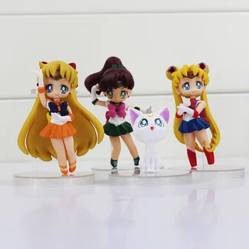 4styles Sailor Moon Cifre Tsukino Sailor Marte, Mercur, Jupiter, Venus, Saturn Figura Jucării PVC Papusa Transport Gratuit