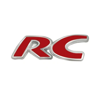 Styling auto 3D metal RC Emblema Portbagaj Spate Decor Autocolant Pentru PEUGEOT 207 RC SPORT GTI 206 308 306 205 206 208 407