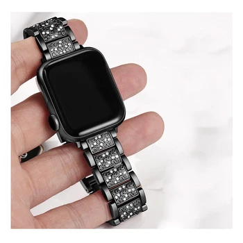 Link brățară curea Pentru Apple watch band 42mm 38mm iwatch trupa 44mm 40mm Diamante din oțel Inoxidabil curea Apple watch 5/4/3/2/1